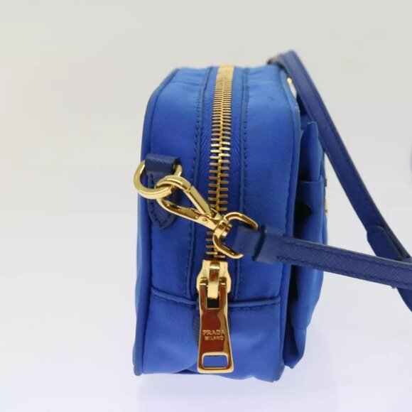PRADA Shoulder Bag Nylon Blue Auth - Picture 2 of 7